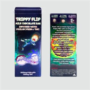 Trippy flip mushroom chocolate bars